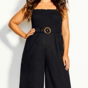 City Chic Linen Jumpsuit